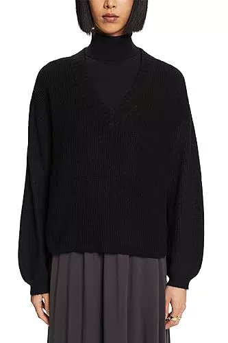 ESPRIT Pullover mit V-Ausschnitt in Wollmix