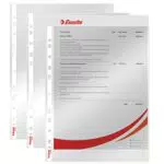 Esselte Prospekthüllen A4, glänzende Oberfläche, 0,055 mm PP-Folie, Modell 56066