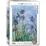 Claude Monet Schwertlilien Puzzle - Hochwertiges 1000 Teile Puzzle