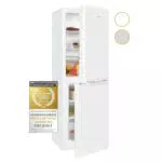 Exquisit Kühl-Gefrierkombination KGC145-50-E-040F | 4 Sterne | Temperaturregelung | Glasablage | 140L Nettoinhalt | EEK: F
