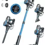 FABULETTA Akku Staubsauger 6 in 1 kabellos mit LED Display und Anti-Tangle-Bürste