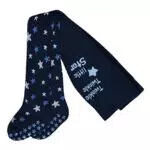 FALKE Babys Strumpfhosen Baby Stars, Baumwollmischung, Blau - Größe 62-68