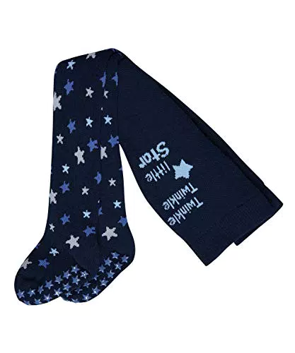 FALKE Babys Strumpfhosen Baby Stars, Baumwollmischung, Blau - Größe 62-68