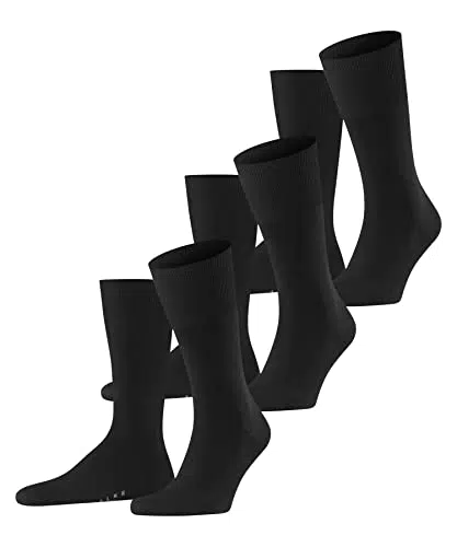 FALKE Herren Socken Airport aus Wolle und Baumwolle, 3er Pack - Größe M