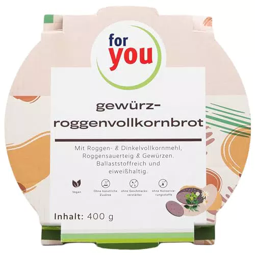 For You Roggenvollkornbrot – Saftiges, ballaststoffreiches Brot ohne künstliche Zusätze