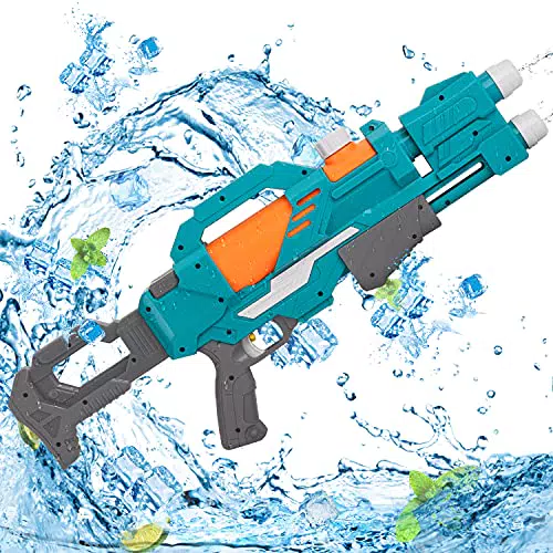 Wasserpistole Spielzeug für Kinder mit 2-Düsen und 600ML Wassertank