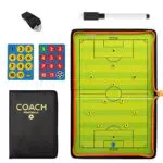 Taktikbrett für Fußballtrainer – Tragbar, Klappbar mit Magnetfiguren und Marker