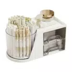 Stiftehalter Organizer 360° drehbar mit 5 Fächern und 2 Schubladen - Schreibtisch Organizer