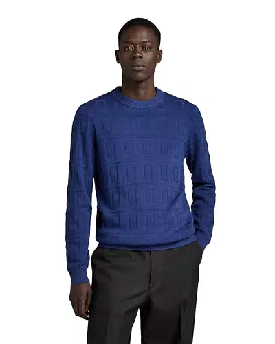 G-STAR RAW Herren Pullover Table Structure Strickdesign