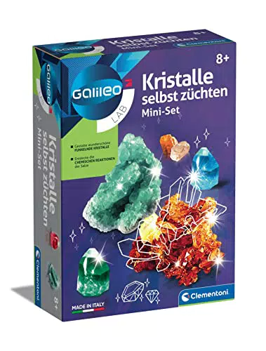 Clementoni Galileo Lab – Kristalle selbst züchten Experimentierkasten für Kinder ab 8 Jahren