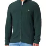 GANT Herren Strickjacke Cotton Texture Zip Cardigan