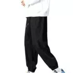 Herren Chino Hose Regular Fit - Bequeme Freizeithose in Schwarz