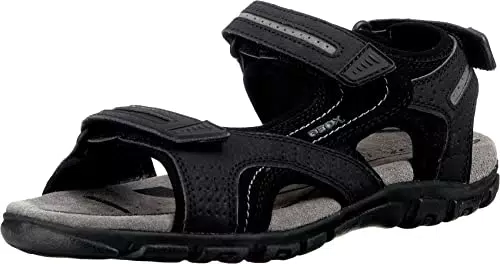 Geox Herren Sandalen Strada D - Bequeme Riemchensandalen