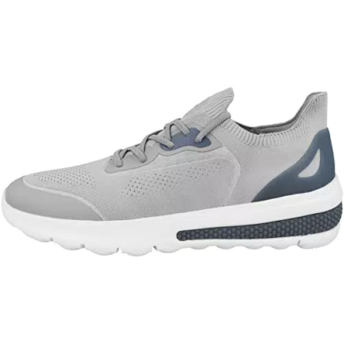 Geox Herren U SPHERICA ACTIF Sneaker, LT Grey