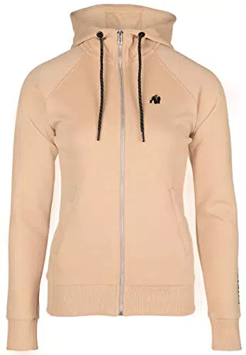 Gorilla Wear - Marion Zipped Hoodie mit Logo Aufdruck aus Polyester Baumwolle