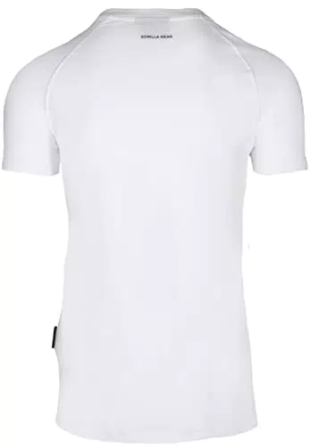 "Gorilla Wear Tulsa T-Shirt - Weiß - Bodybuilding Sportshirt aus Baumwolle"