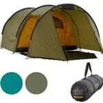 Robson 3 Tunnelzelt für 3 Personen - Wasserdicht mit Vorzelt und großem Stauraum - Ideal zum Trekking und Camping