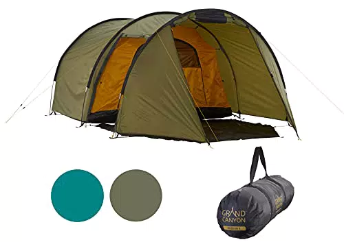 "Robson 3 Tunnelzelt für 3 Personen - Wasserdicht mit Vorzelt und großem Stauraum - Ideal zum Trekking und Camping"