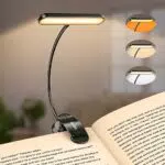 Gritin Leselampe mit 19 LEDs, 3 Farbtemperatur-Modi und dimmbarem Licht