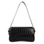 Handtasche Damen Retro Achseltasche aus PU Leder - Schultertasche Tote Umhängetasche - Klein Hobo Tasche - Crossbody Bag - Rot - Schule & Arbeit