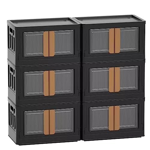 HAIXIN Unterbett Aufbewahrungsbox mit Deckel - Faltbar, Stapelbar, Wasserdicht
