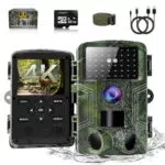 HAZA Wildkamera 4K HD mit Bewegungsmelder und Nachtsicht - Wasserdicht Outdoor