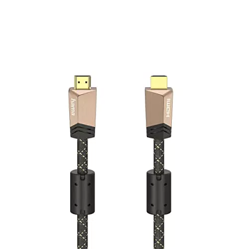 HDMI Premium Kabel mit Ethernet, männlich, Ferrit, Metall, 1,5 m.