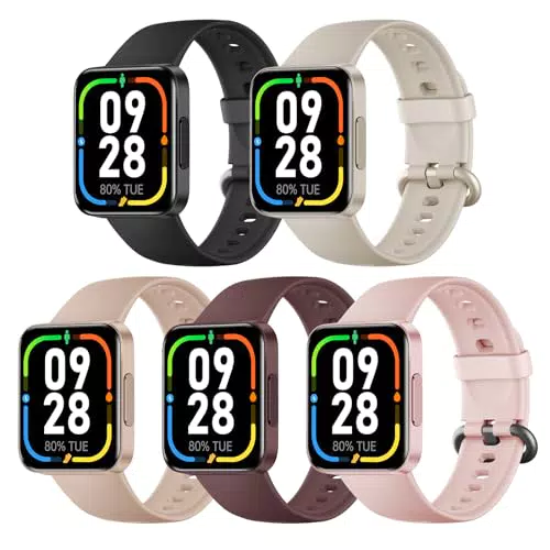 Armband kompatibel mit Xiaomi Mi Watch Lite 2 - Weiches Silikon Sportarmband
