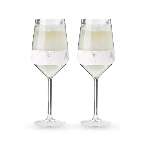 "Host Wine Freeze Doppelwandige Weingläser mit Stiel und Gefrierkühlbecher"