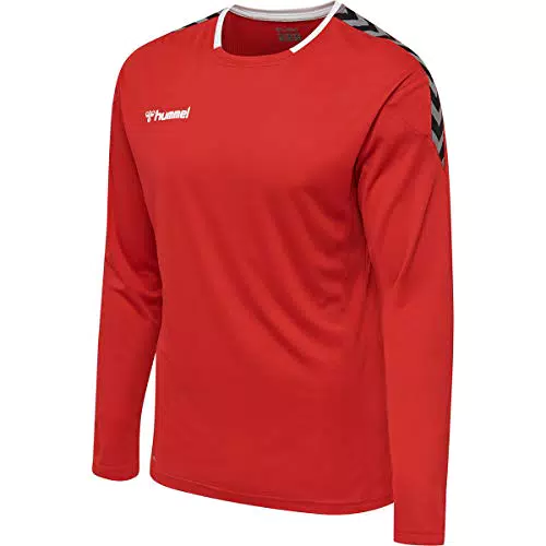 hummel Herren Hmlauthentic Poly Jersey L/S Trikot, Black/White