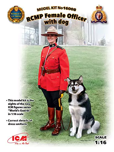 ICM Figuren RCMP Female Officer with Dog