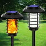 Solarfackeln von IEEILULU für den Garten - Flackerndes Licht - Wasserdicht - Realistisches Flammenlicht - Außenbeleuchtung
