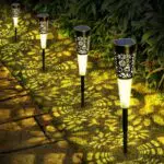 Solar Gartenleuchten mit warmweißen LEDs für Außenbereiche - IP65 Wetterfest