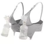 iloveSIA Pump BH Still BH Abpumpen BH Ohne Bügel Milchpumpe BH Nursing Bra Pump Schwarz L