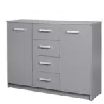 Inter Link Kommode Elenzio 2T4 - Modernes Sideboard mit 4 Schubladen und 2 Türen