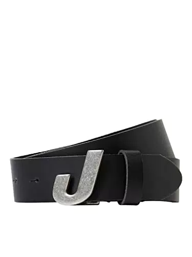 JACK & JONES Herren Ledergürtel - Schwarz