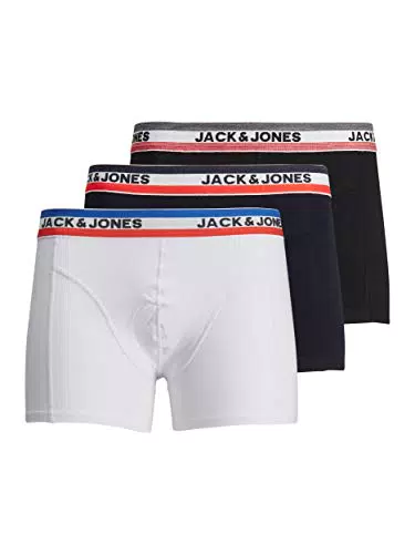 JACK & JONES Herren Boxershorts mit elastischem Bund - Hochwertige Unterwäsche
