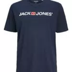 Herren Jack & Jones Designer Rundhals T-Shirt JJECORP Logo Übergrößen Kurzarm Jersey Plus +Size Shirt