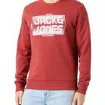 JACK & JONES Herren Sweatshirt mit Rundhalsausschnitt - JCONIGHT
