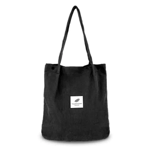 Cord Schultertasche Damen mit Magnetischem Schnappverschluss - Jeffdad Groß