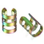JewelryWe Schmuck Ohrclips Ohrringe aus Edelstahl für Damen und Herren