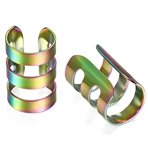 "JewelryWe Schmuck Ohrclips Ohrringe aus Edelstahl für Damen und Herren"