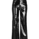 Damen JJXX Hose aus Kunstleder, Schwarz, Größe S