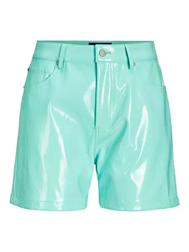 Damen Kunstleder Shorts von JJXX - Schwarz.