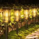 Solarlampen für Außen Garten - Warmweiße Solarleuchten für Hof und Garten