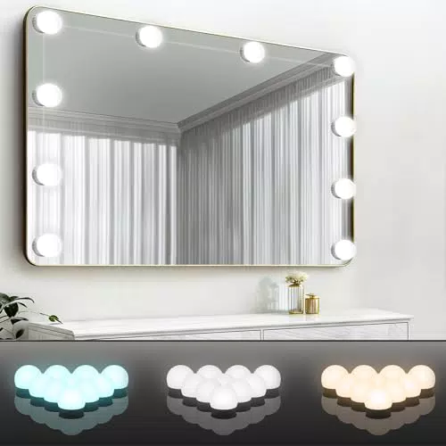 Hollywood Stil Eitelkeits Spiegel Lichter Kit mit 10 LED Glühbirnen - Make-up Tisch Beleuchtung
