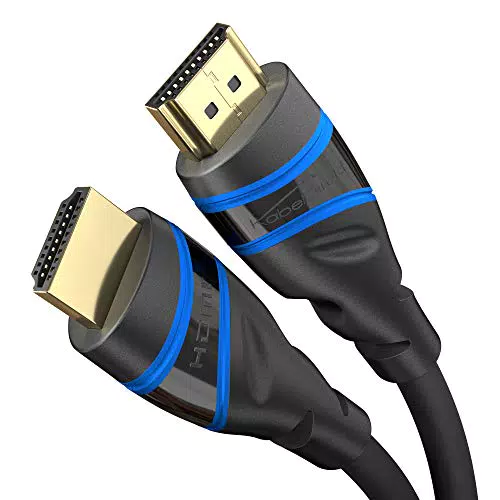 KabelDirekt HDMI 2.1-Kabel für 8K/4K - 1,5 m - HDMI zertifiziert - PS5/Xbox, Monitor/TV/Beamer - schwarz