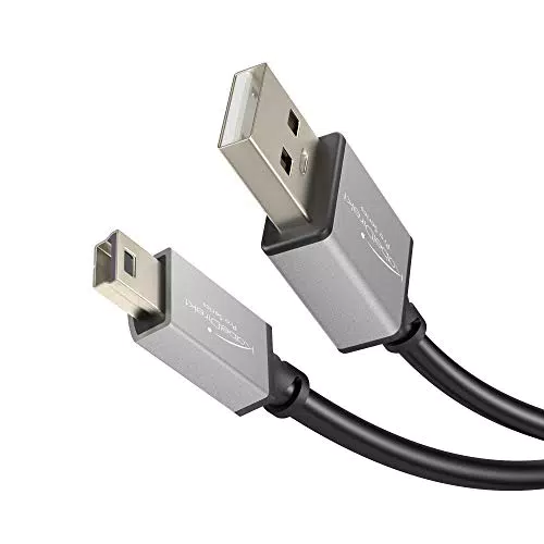 KabelDirekt Mini USB 2.0 Kabel – High-Speed-Datenkabel für Festplatten und Kameras