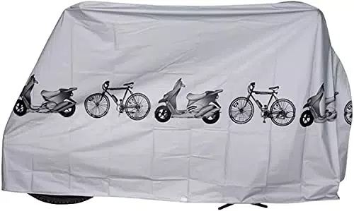 Fahrradabdeckung Wasserdicht Nylon Garage Plane Schutzhülle für Mountainbikes - Grau