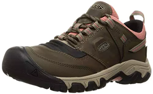 KEEN Damen Ridge Flex Waterproof Wanderstiefel, Timberwolf/Brick Dust